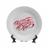 White Plate concave Large